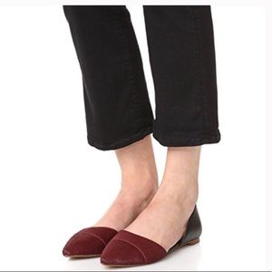 Madewell Dorsay calf hair flat